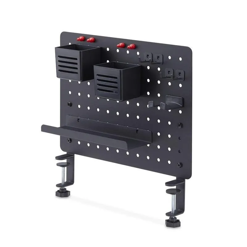Organizzatore da scrivania StarTech 1612B-DESK-PEGBOARD acciaio 42x32 cm nero - immagine 1