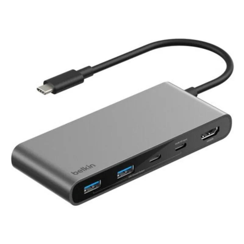 Hub Belkin 7 porte 5000 Mbit/s modello AVC023HQSGY USB-C HDMI SD 100W - immagine 1
