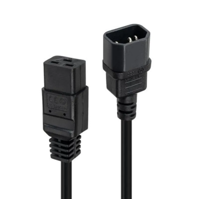 Cavo di trasmissione Lindy 30492 3 m IEC C14 IEC C19 nero - immagine 1
