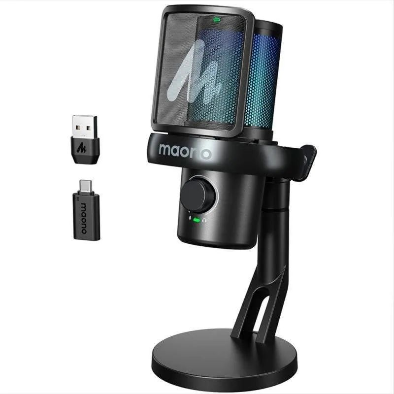Microfono Maono DM40 Pro USB wireless condensatore cardioide RGB AI - immagine 1