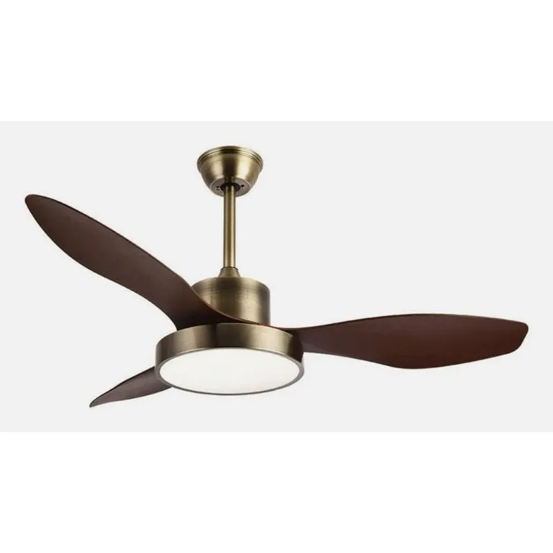 Ventilatore da soffitto Fabrilamp 128599336 DC LED 3 pale oro rovere 6 velocita - immagine 1
