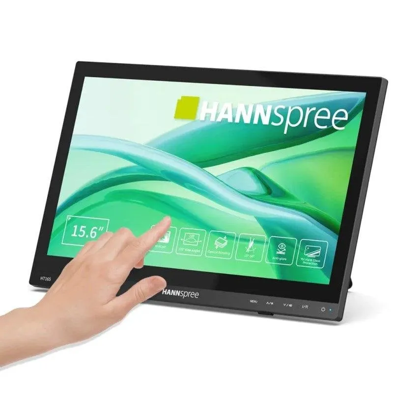Monitor PC Hannspree HT165HPB 15.6" Full HD 60Hz IPS Touch HDMI VGA 15ms - immagine 1