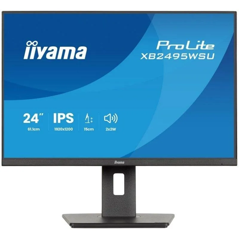 Monitor PC iiyama ProLite XB2495WSU-B1 24" WUXGA 100Hz IPS Cornice Sottile 4ms Hub USB - immagine 1