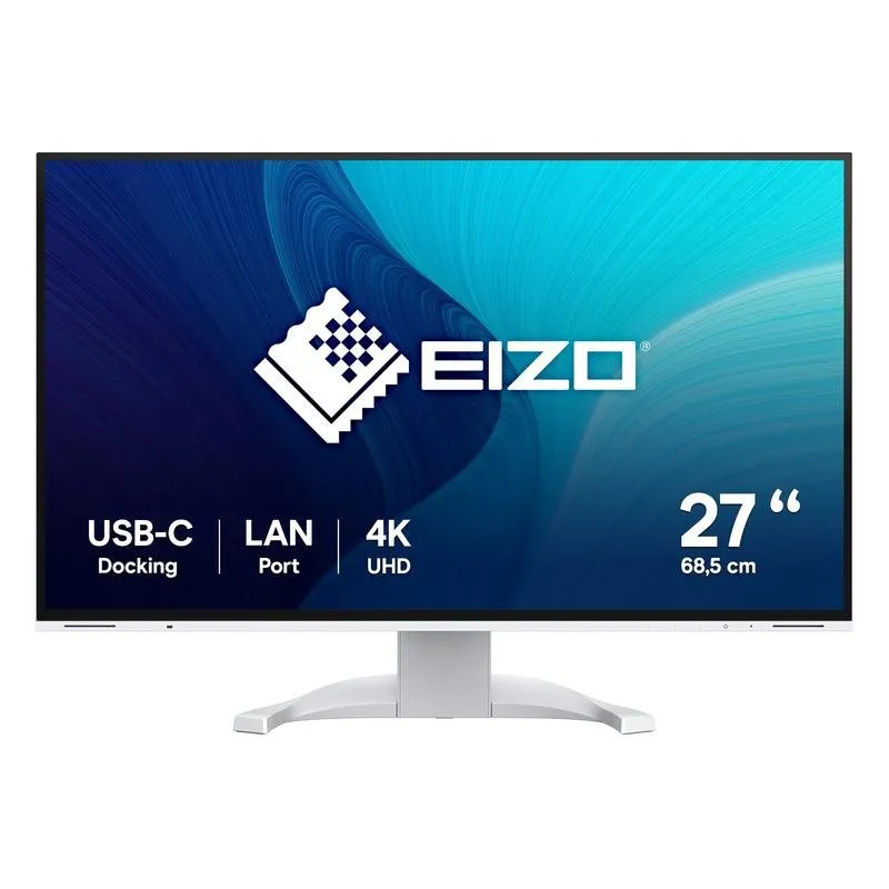 Monitor PC Eizo FlexScan EV2740X-WT 27" UltraHD 4K 60Hz IPS USB-C Altoparlanti Bianco - immagine 1