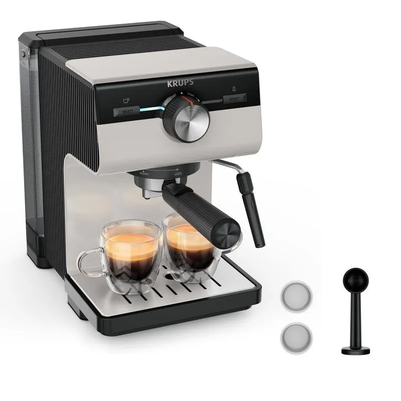 Caffettiera Espresso Krups Authentic XP381B 2L 15 bar con lancia vapore - immagine 1