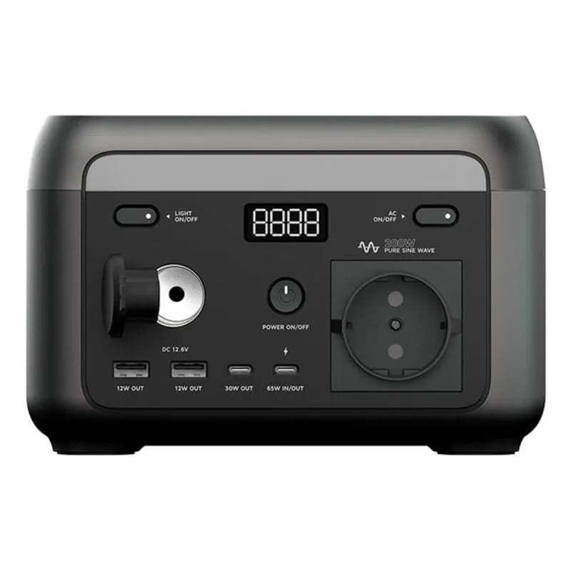 Stazione di energia XTORM XP2W200 102,4Wh 1 porta AC 4 porte USB Batteria LiFePO4 Schermo LCD Maniglia - immagine 1