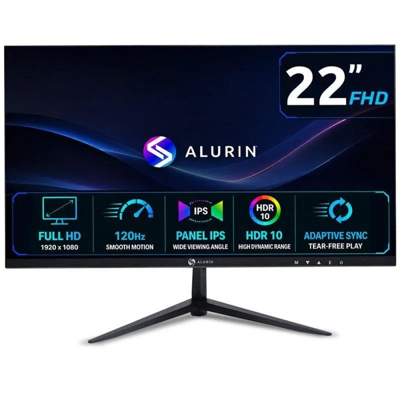Monitor PC Alurin CoreVision 120IPSLite 22" FullHD 120Hz IPS HDR10 Adaptive Sync - immagine 1