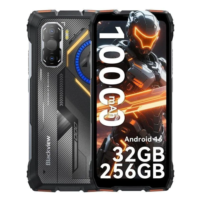 Blackview Rock 3 4G 8GB 256GB Arancione 6.78" Robusto - immagine 1