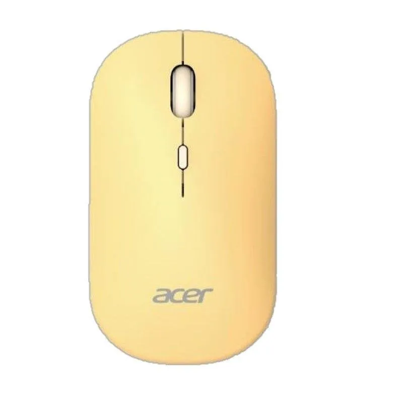 Mouse Acer AMR130 Bluetooth 5.2 1600DPI Giallo Dual 2.4GHz 4 Tasti Ergonomico - immagine 1