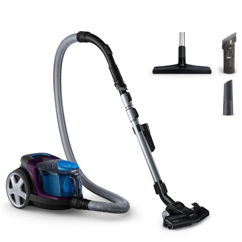 Aspirapolvere senza Sacco Philips FC9333/09 900W Filtro HEPA 1.5L Nero Blu - immagine 1