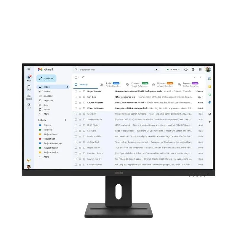 Monitor PC Lenovo ThinkVision E27-40 27" Full HD 100Hz IPS 6ms Altoparlanti - immagine 1