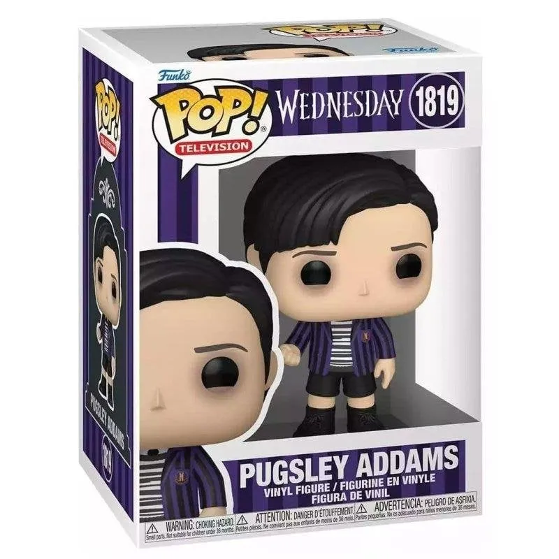 Figura Funko Pop Wednesday S2 Pugsley Addams Vinile Multicolore - immagine 1