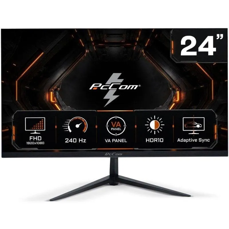Monitor PC PcCom Elysium 24 VA Full HD 240Hz VA HDR10 Adaptive Sync 1ms - immagine 1