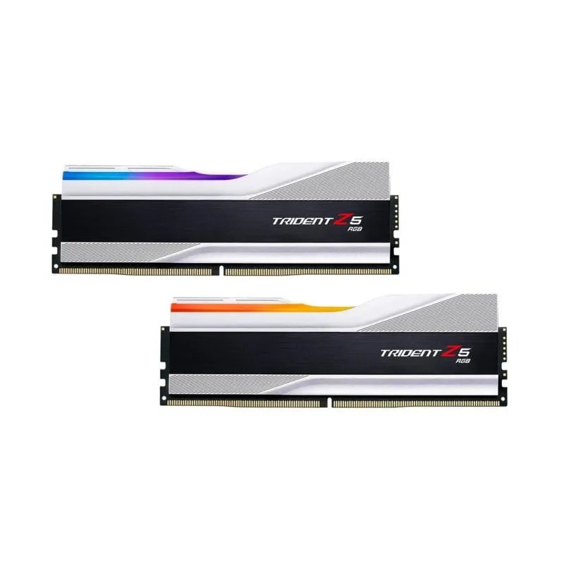 Memoria RAM G.Skill Trident Z5 RGB 64GB 2x32GB DDR5 6000MHz CL30 Intel XMP Argento - immagine 1