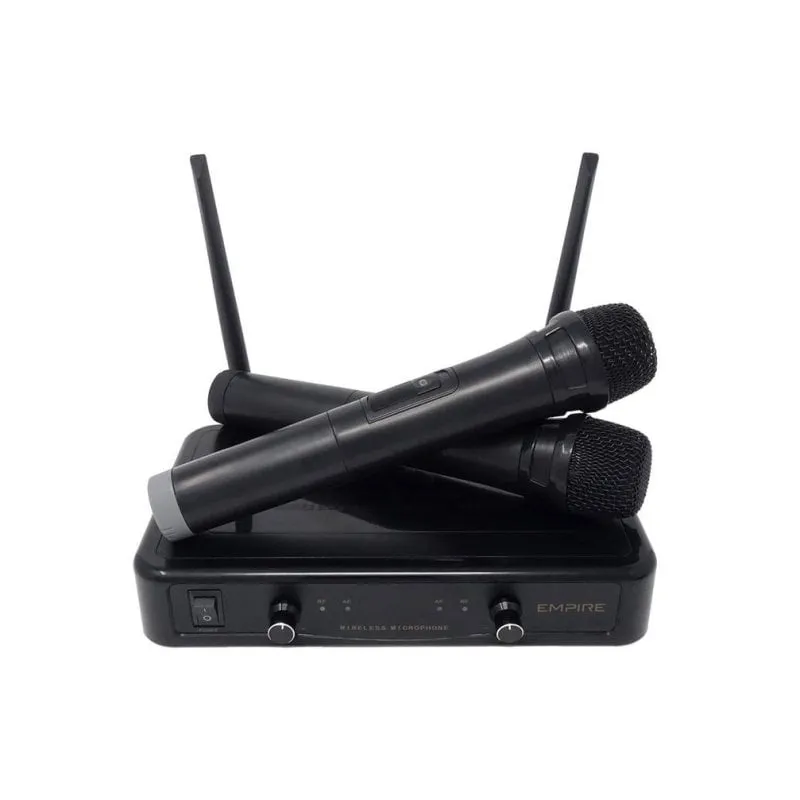 Microfono Empire W-601II C wireless e cablato cardioide doppia unità - immagine 1