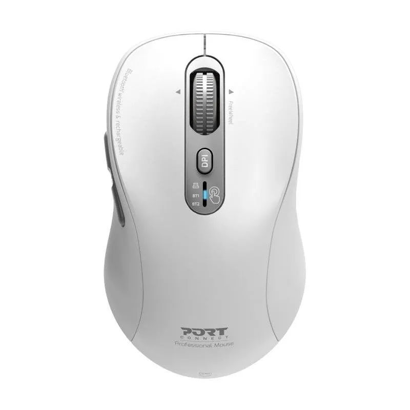 Ratón Port Designs PORT Connect 900707CW Bluetooth 3200DPI Bianco Ricaricabile - immagine 1
