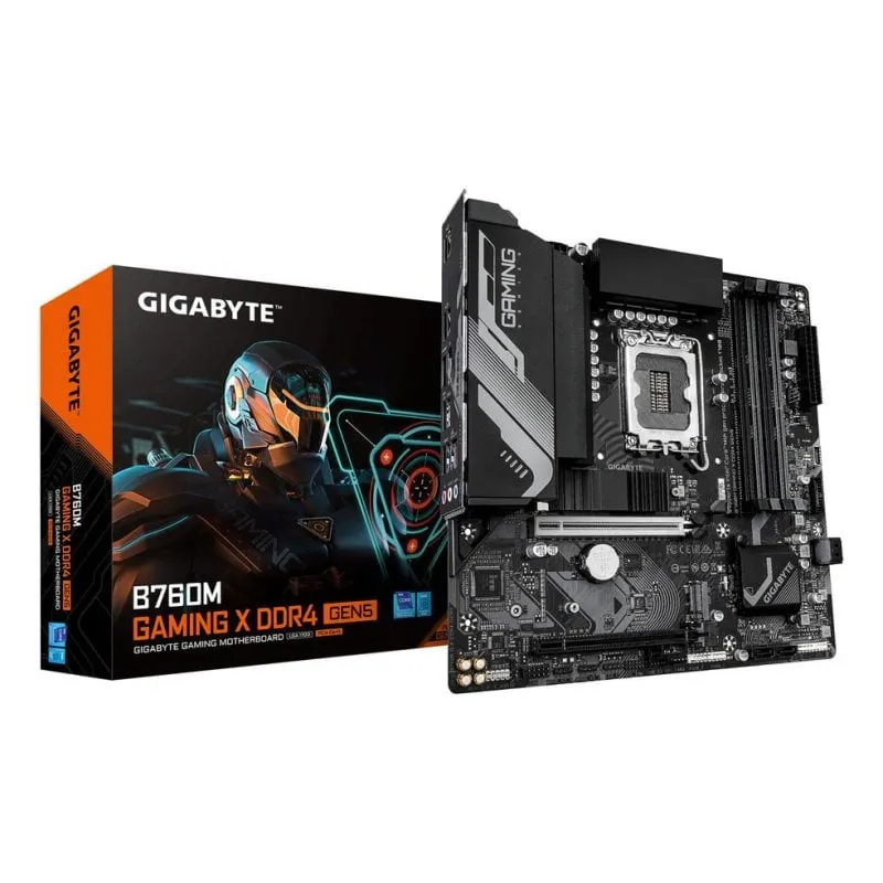 Schede Madri GIGABYTE B760M GAMING X B760 LGA1700 DDR4 Micro ATX PCIe 5.0 2.5GbE M.2 RGB - immagine 1