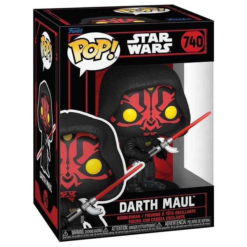 Figura Funko Pop Star Wars Darth Maul vinile 9,5 cm licenza ufficiale - immagine 1