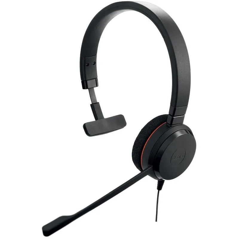 Auricolari Jabra Evolve 20 cablati USB-C/A per ufficio con cancellazione rumore neri - immagine 1