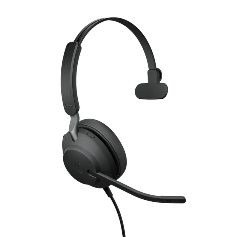 Auricolari Jabra Evolve2 40 SE cablati USB-C/A per ufficio con riduzione rumore neri - immagine 1