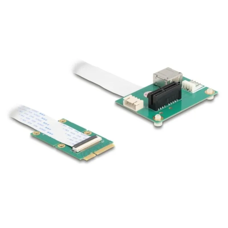 Adattatore Delock 64345 Mini PCI Express PCIe x1 USB 2.0 Verde - immagine 1