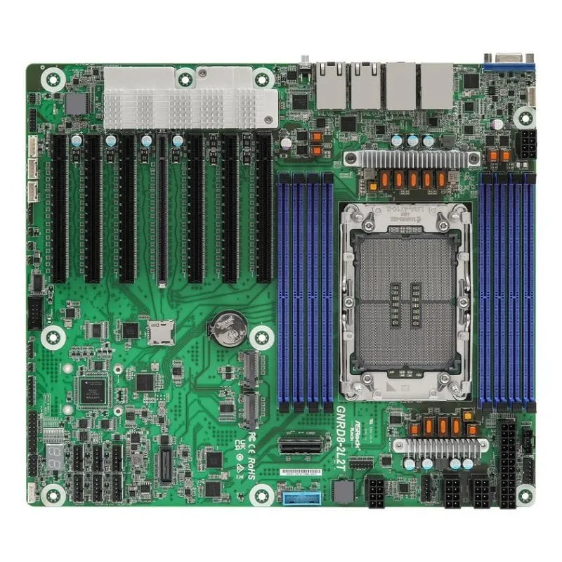 Schede Madri AsRock GNRD8-2L2T Intel CEB LGA4710 DDR5 Xeon PCIe 5.0 M.2 Dual LAN IPMI - immagine 1