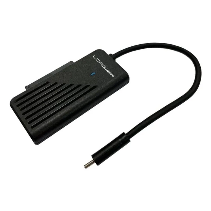 Adattatore LC-Power LC-ADA-USB-SATA-NVME USB-C SATA NVMe 10 Gbit/s Nero - immagine 1