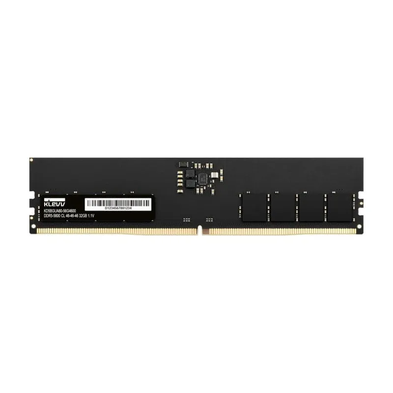 Memoria RAM Klevv U-DIMM 32GB 1x32GB DDR5 5600MHz Unbuffered On-Die ECC - immagine 1