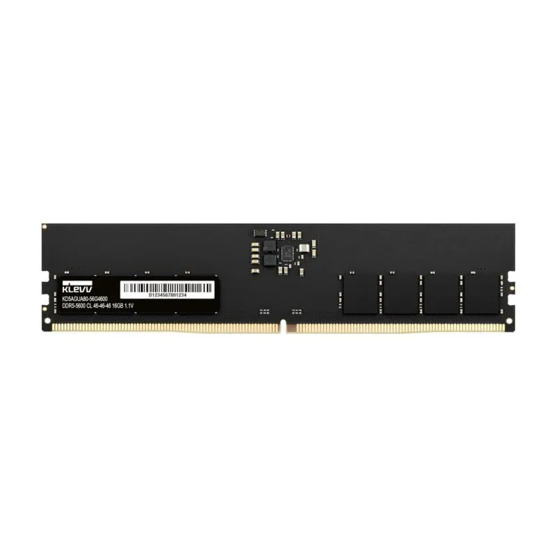Memoria RAM Klevv U-DIMM 16GB 1x16GB DDR5 5600MHz Unbuffered PC/Server - immagine 1