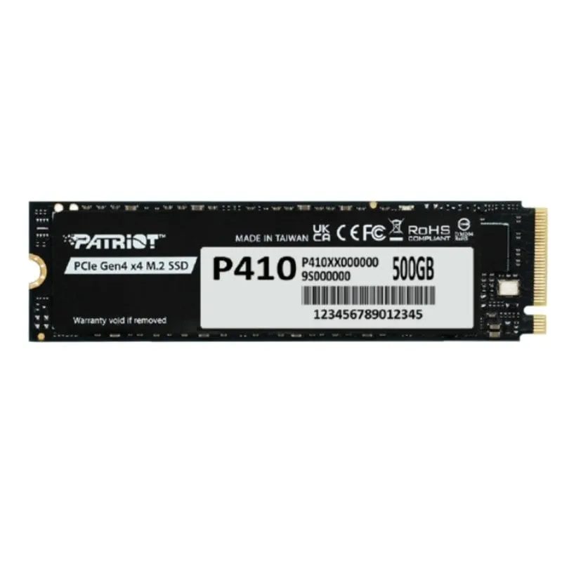 Disco Duro Patriot P410 500GB M.2 SSD PCIe 4.0 5000MB/s NVMe - immagine 1
