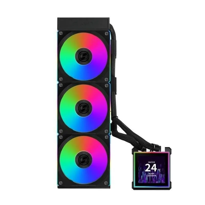 Refrigeración Líquida Lian-Li HydroShift II LCD-S 360 mm 3 Ventilatori RGB Schermo IPS - immagine 1