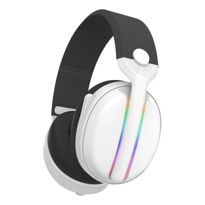 Auricolari Subsonic SA5717-2 wireless e cablati Bluetooth Gaming RGB Virtual 7.1 bianchi - immagine 1
