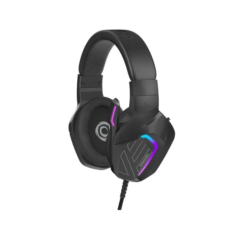Auricolari Oniverse Meteor cablati USB-C e jack 3,5 mm Gaming LED Nero - immagine 1