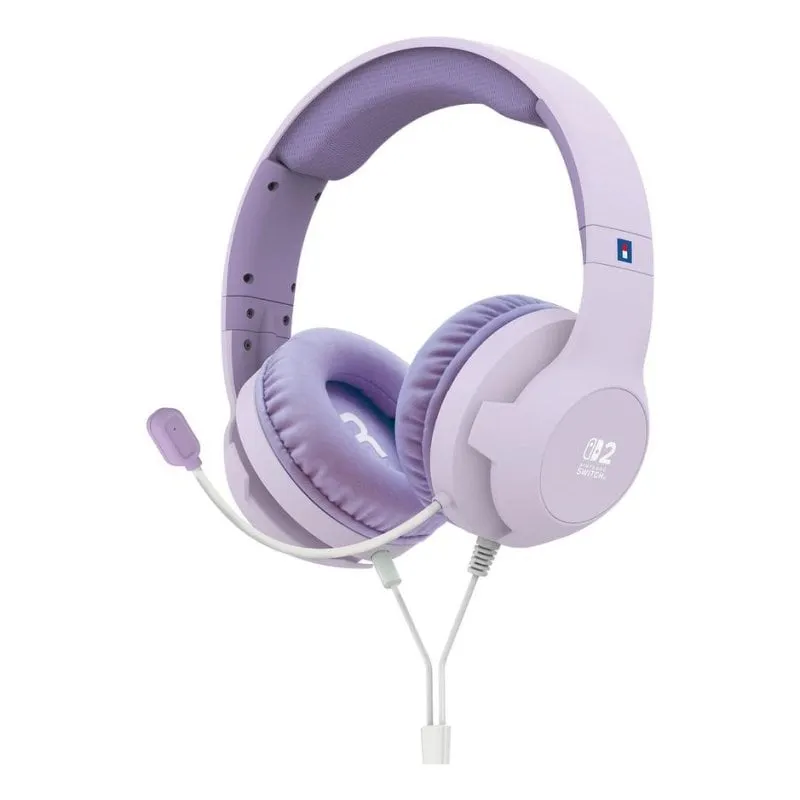 Auricolari HORI Gaming Headset Cozy Lavender cablati jack 3,5 mm micro flessibile viola - immagine 1