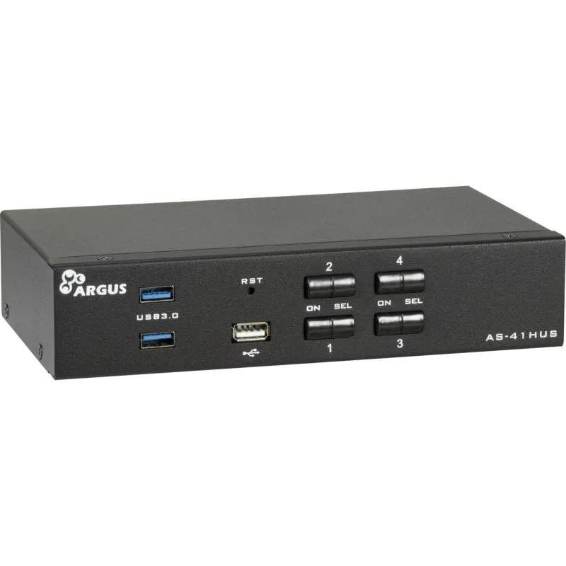 Switch KVM Intertech AS-41HUS HDMI 4K USB Audio 4 Porte - immagine 1