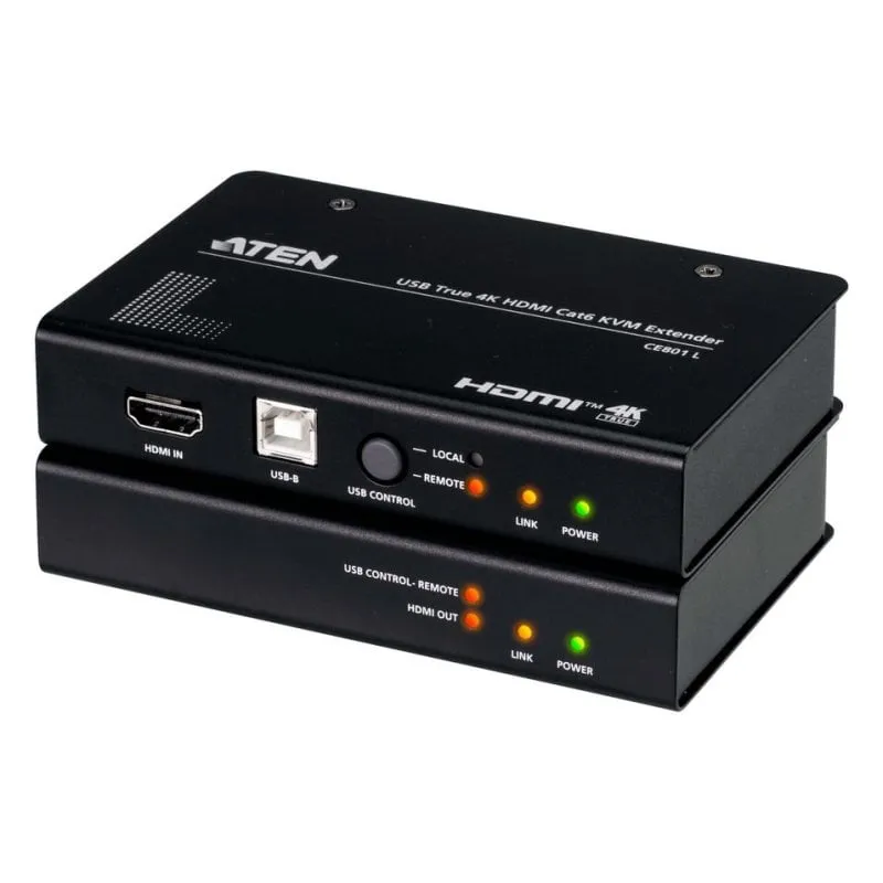 Extender KVM Aten CE801 HDMI USB True 4K 100 m Cat 6 rack - immagine 1