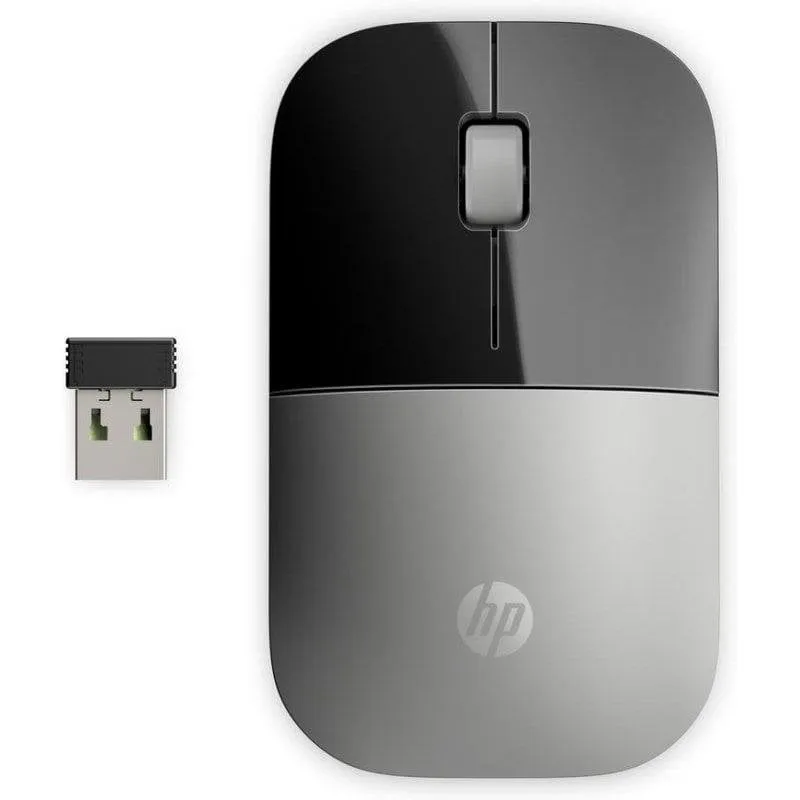 Ratón HP Z3700 wireless RF 1200 DPI argento design ambidestro sottile - immagine 1