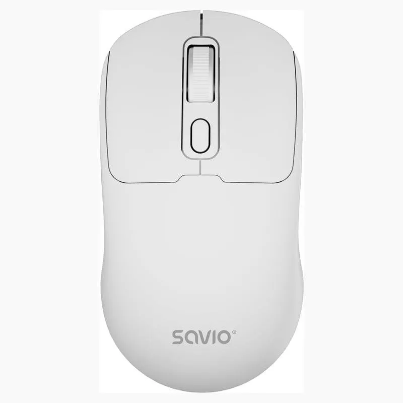 Ratón Savio MB-05 Bluetooth Wireless 1600 DPI Bianco Click Silenzioso - immagine 1