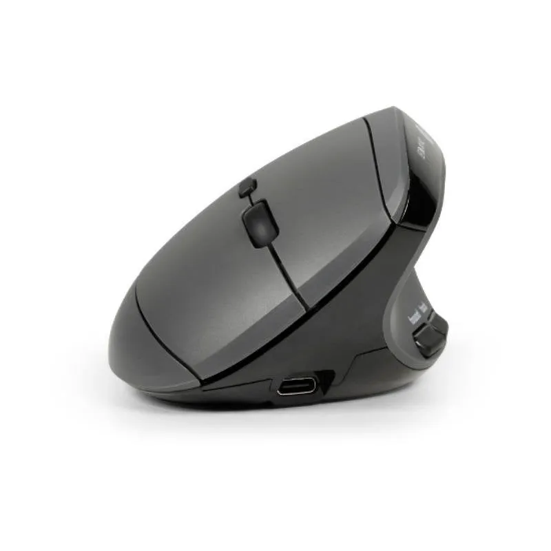 Ratón BakkerElkhuizen MidWay Bluetooth USB-C 4000DPI Grigio Nero Ergonomico - immagine 1