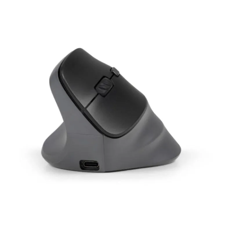Mouse BakkerElkhuizen PRF Pro Wireless USB-C 2400DPI Nero Grigio Verticale Mancino - immagine 1