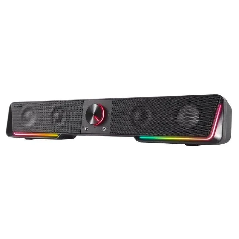 Barra Soundbar Speedlink Gravity RGB 2.0 6W Bluetooth Cablata Nera - immagine 1