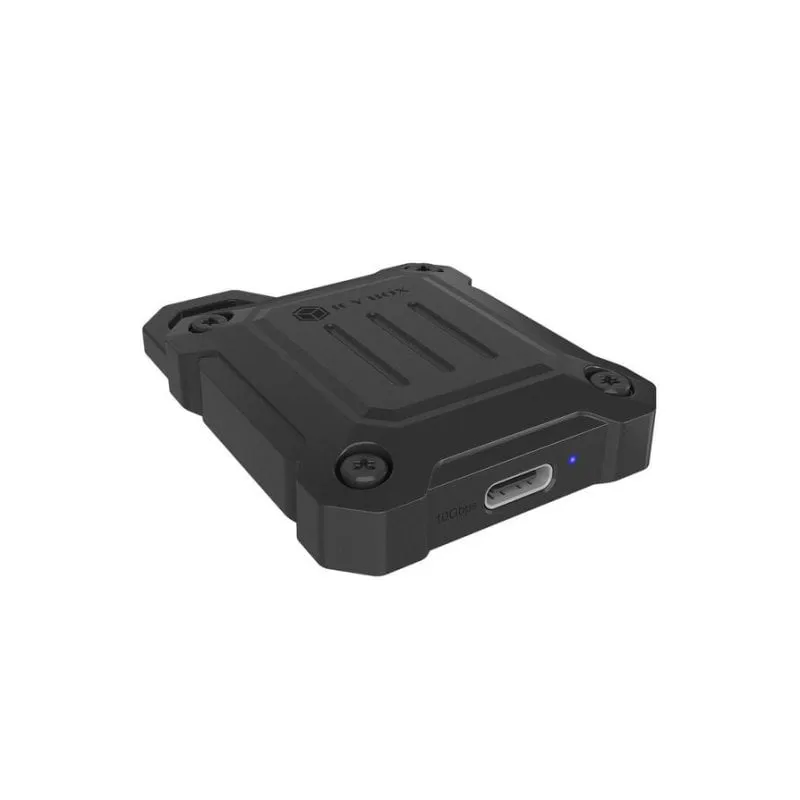 Box Esterno SSD Icy Box IB-1601MP-CU31 M.2 NVMe Metallo Nero USB-C Hot-Swap - immagine 1