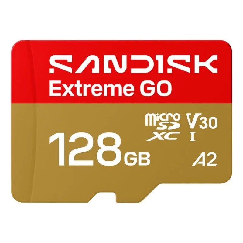 Scheda di memoria SanDisk Extreme GO 128GB microSDXC UHS-I 240MB/s resistente - immagine 1