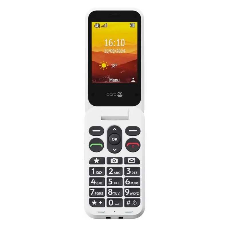 Cellulare Doro Leva L30 rosso bianco 2,8 pollici 4G fotocamera 2MP - immagine 1