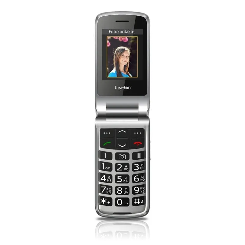 Telefono Beafon SL645plus LTE a conchiglia 4G fotocamera 3MP nero argento - immagine 1