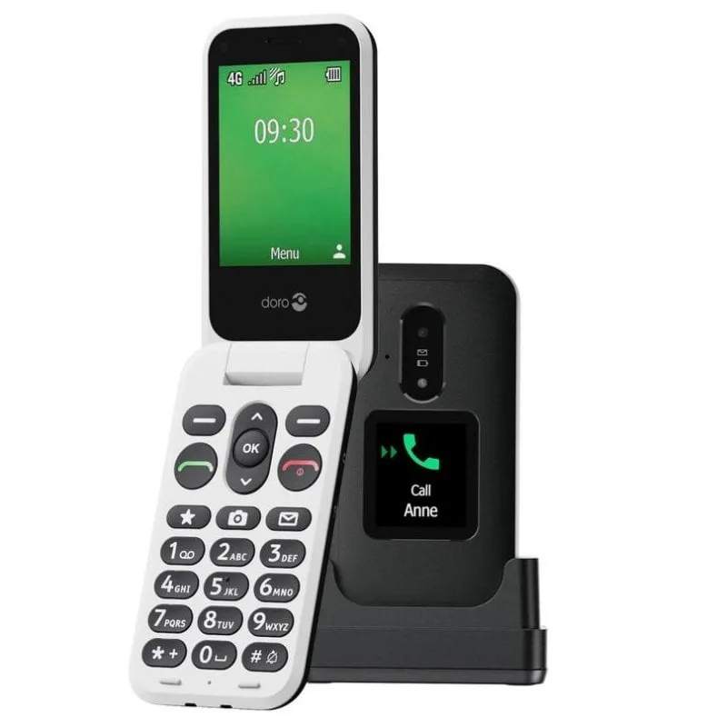 Telefono Doro Leva E30 Nero Bianco 2.8" 4G SIM Singola - immagine 1