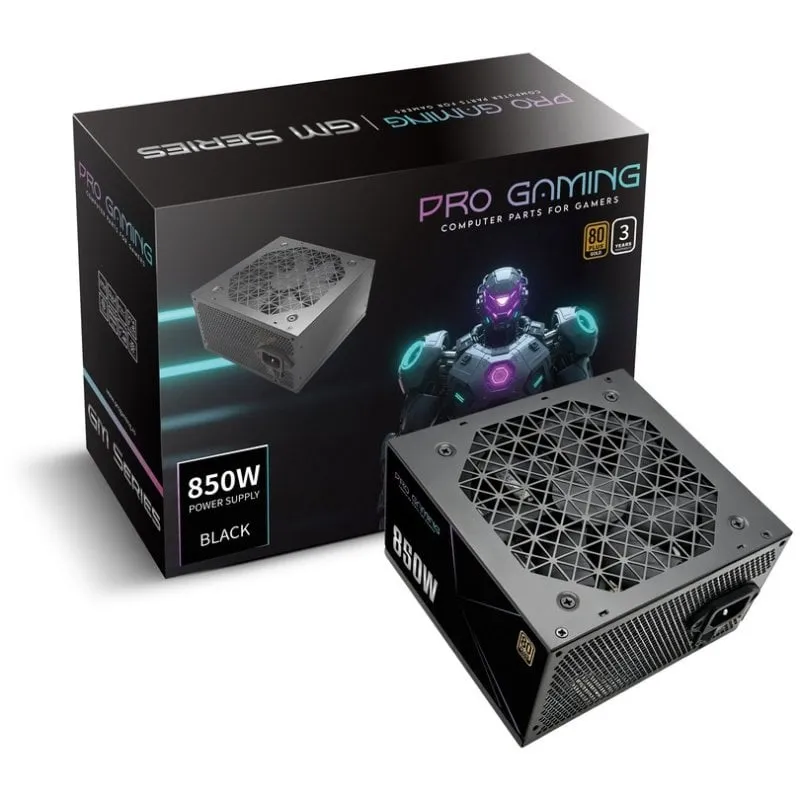 Fuente de Alimentación ProGaming 850W 80+ Gold modulare I-STOP nera - immagine 1