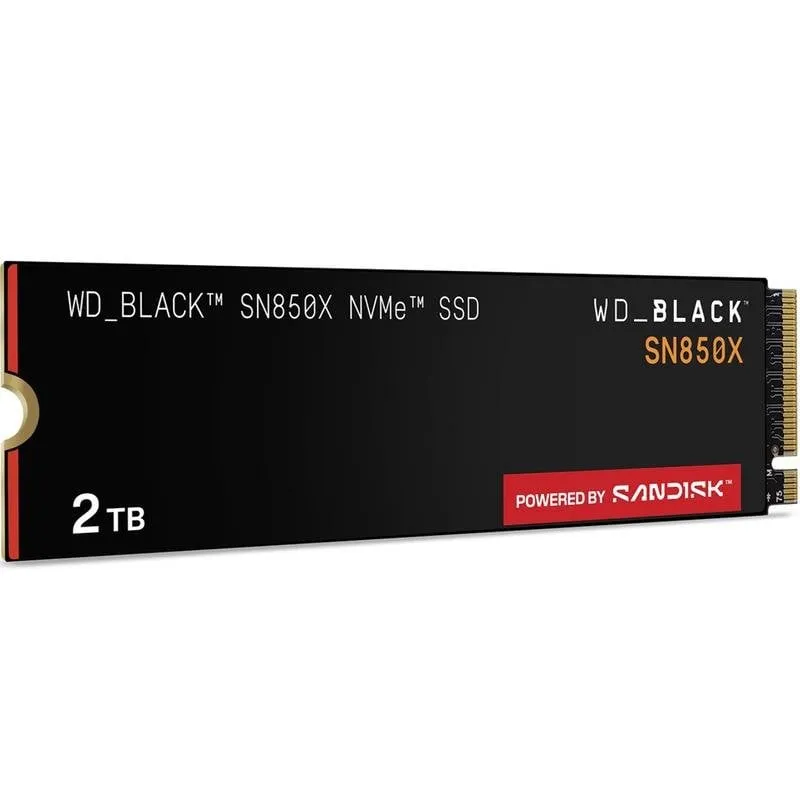 Disco Duro Western Digital Black SN850X 2TB SSD M.2 7300MB/s Senza Dissipatore - immagine 1
