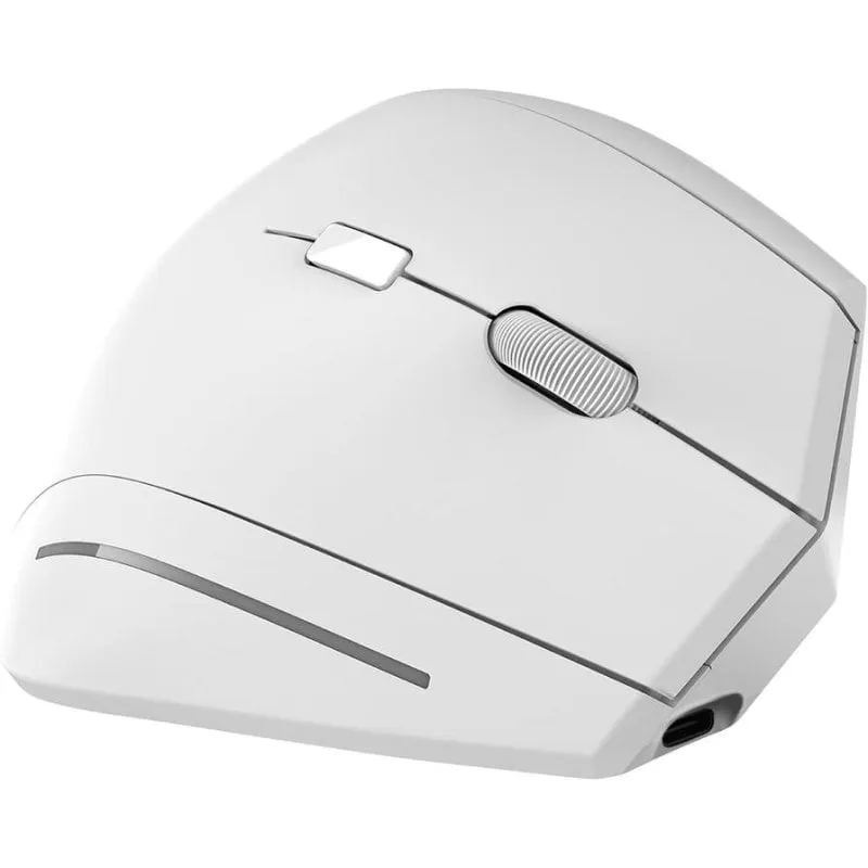 Ratón TnB Vertical Ergonomico Wireless Bluetooth 1600DPI Bianco Ricaricabile - immagine 1