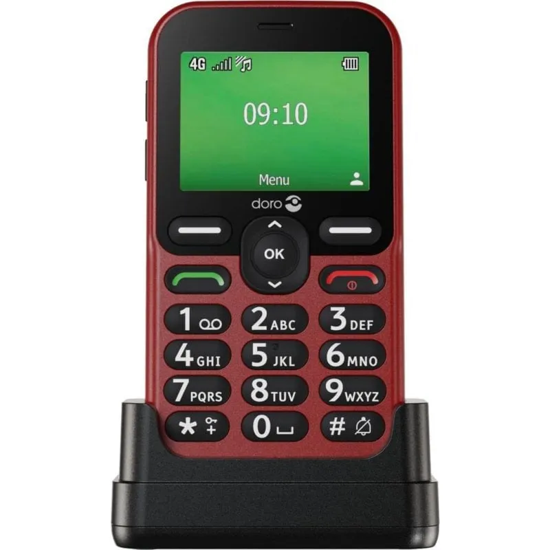 Cellulare Doro Leva E10 Rosso 2.4 4G SIM singola batteria rimovibile - immagine 1